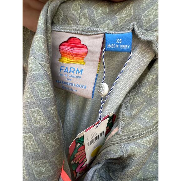 - ✨NEW✨Farm Rio ✨XS NWT Tropical Farm Rio Dress Anthropologie - Picture 9 of 9